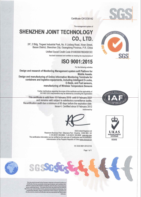 Wodoodporne inteligentne elektroniczne zamki monitorujące temperaturę łańcucha zimnego ISO9001 14