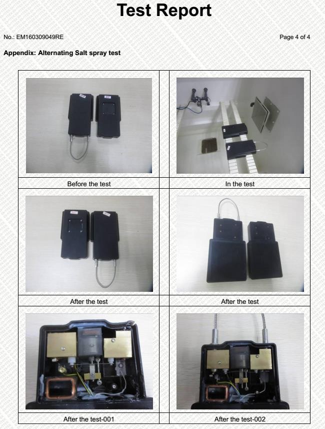 Wodoodporne inteligentne elektroniczne zamki monitorujące temperaturę łańcucha zimnego ISO9001 17