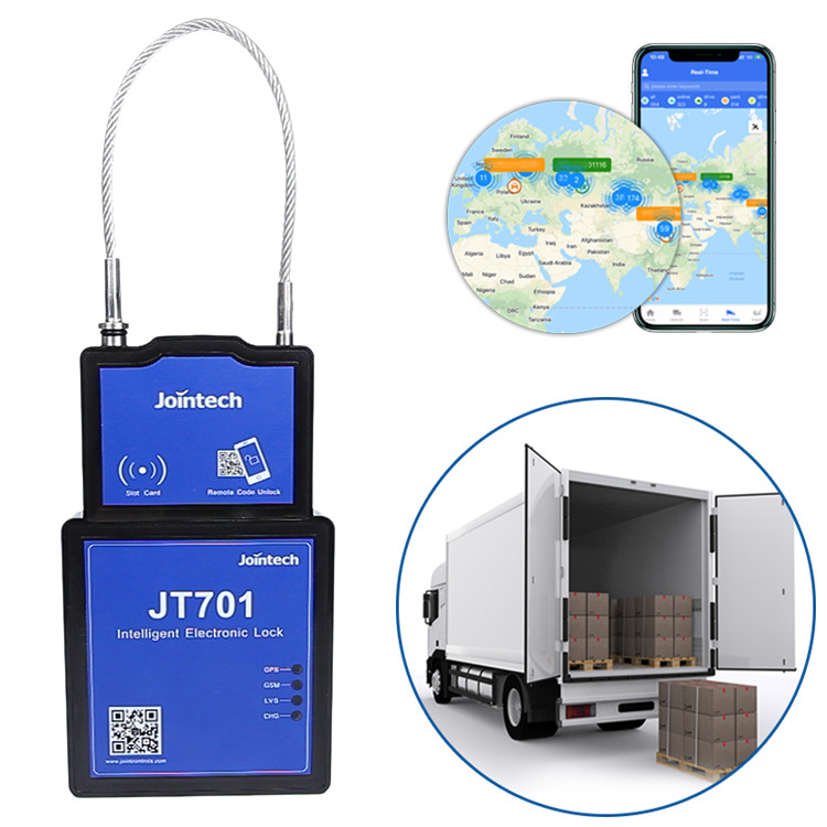 Jointech Jt701 Container Cargo Asset Track Container Lock Truck Seal Gps Asset Tracker Fuel Tank Monitoring System