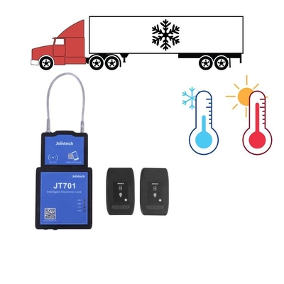 Chłodnia Kontener Ciężarówka GPS Blokada toru Łańcuch Monitorowanie temperatury zasilania Zmiana alarmu